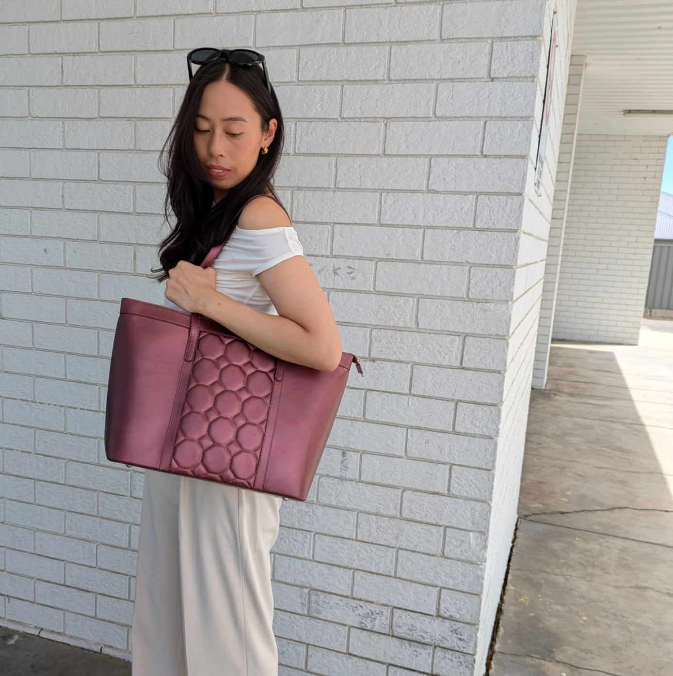 The Helena in Garnet