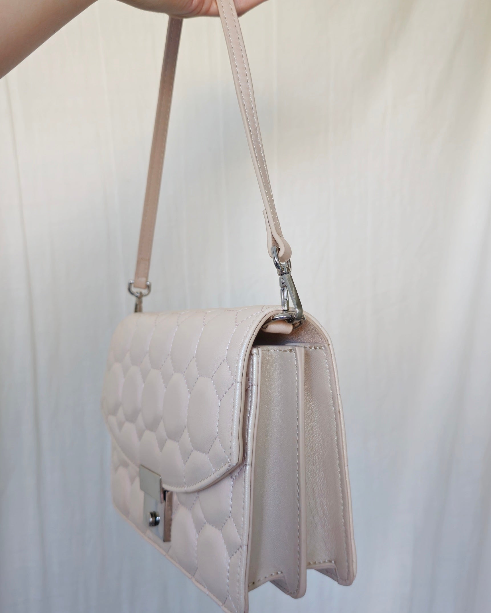 The Aster Bag in Pearl Beige