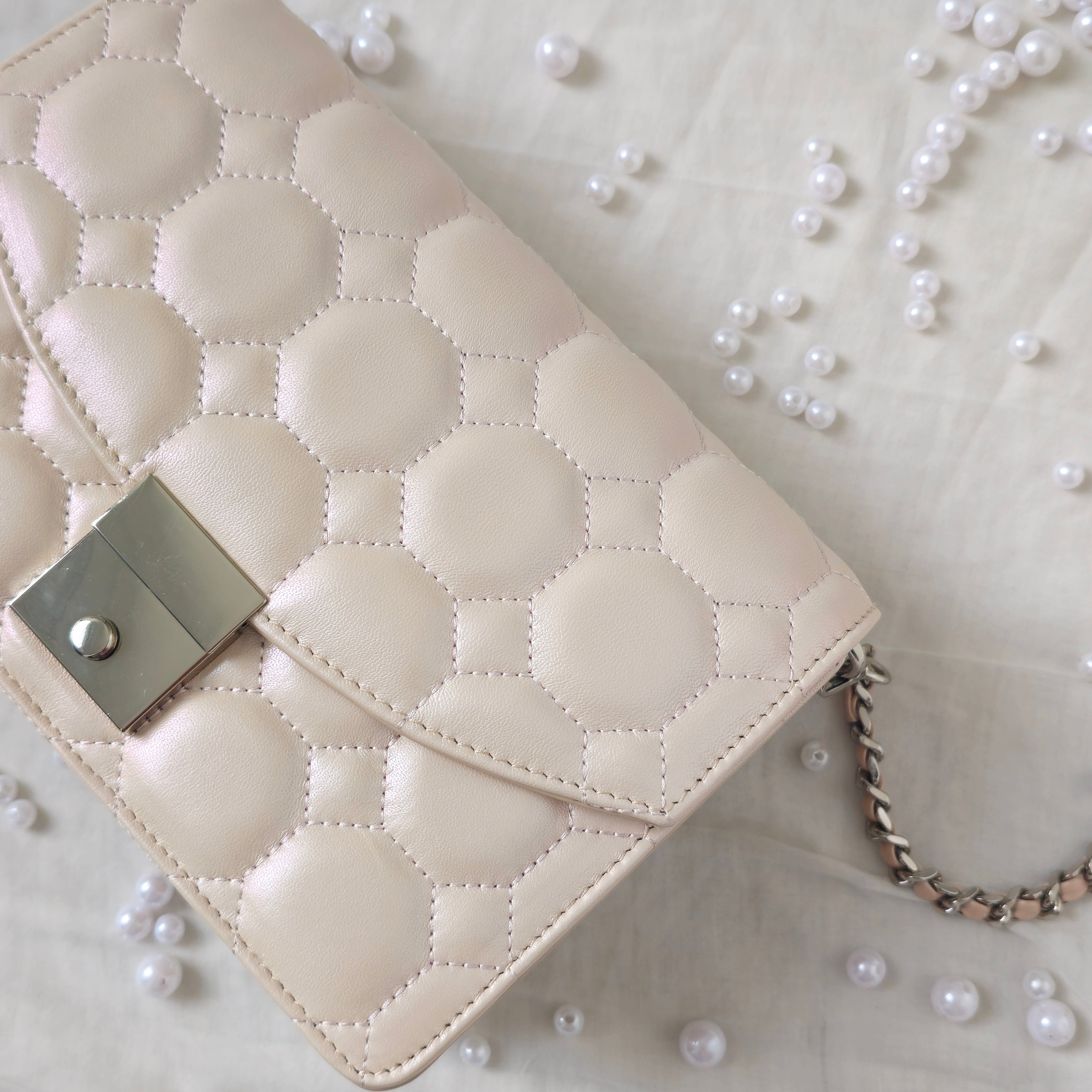 The Aster Bag in Pearl Beige